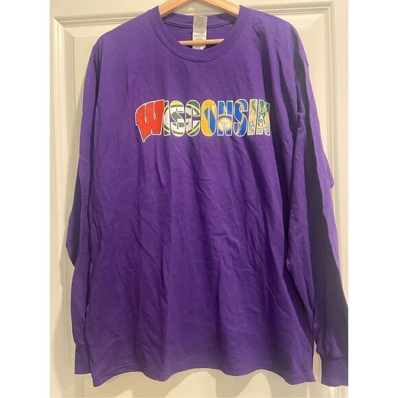 Wisconsin Pro Sports Teams Long Sleeve size Large - Picture 1 of 2